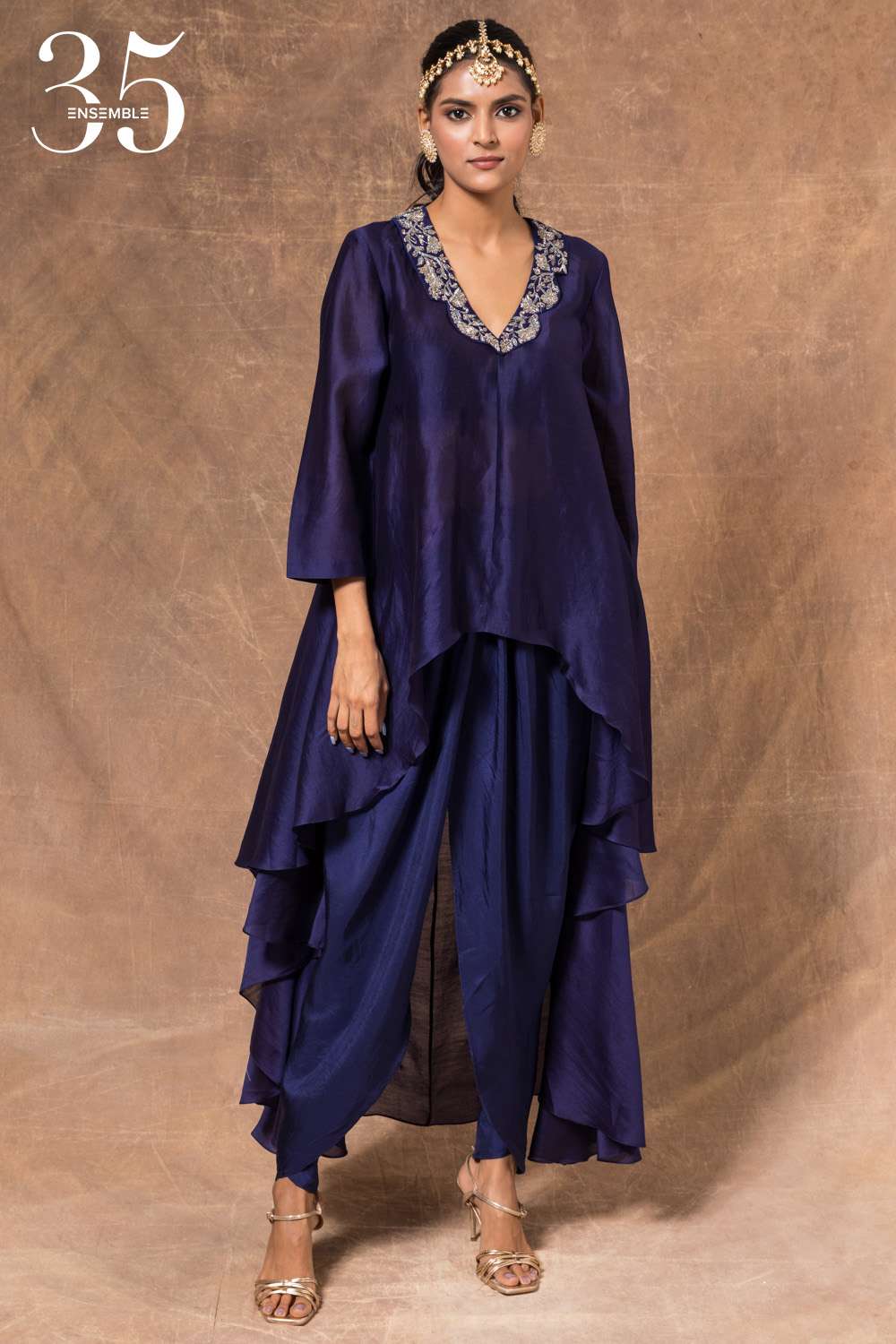 Buy Dart Dhoti Pants by Designer TWENTY NINE Online at Ogaan.com