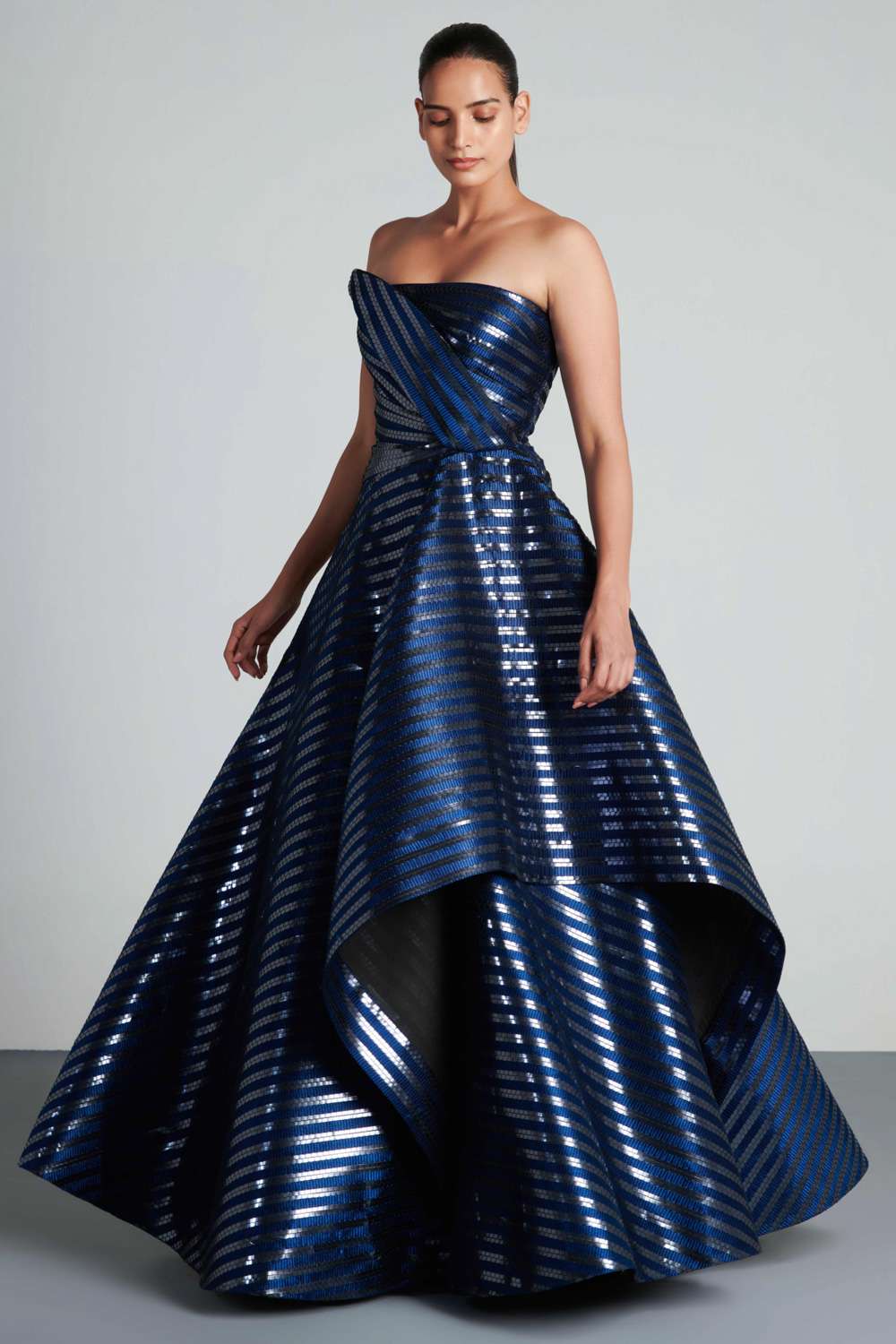 Buy Ink Blue Embroidered Yoke Dress Online  W for Woman