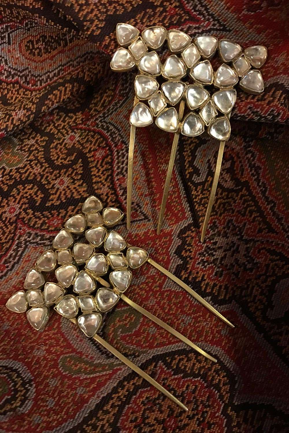 Buy Antique gold hair pins -Designer Wear - Ensemble Buy Antique gold hair pins -Designer Wear - Ensemble