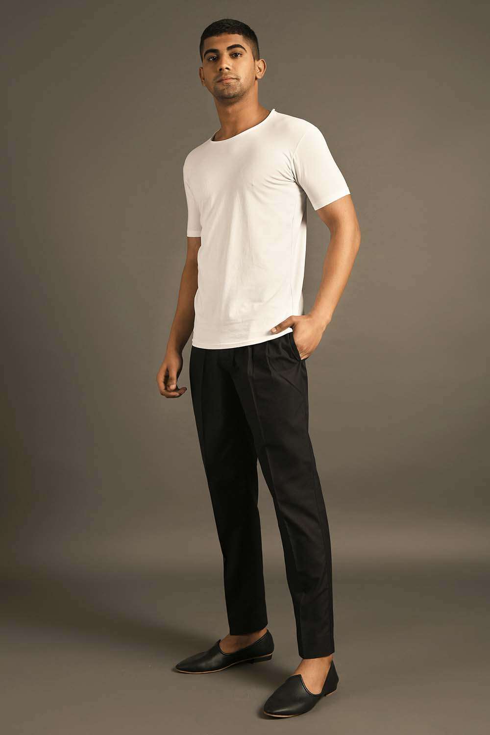 Buy Black Handcrafted Vegan Silk Pants for Men  FGMNSP2225  Farida Gupta