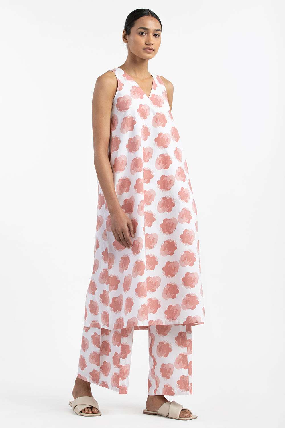flowing rose dress