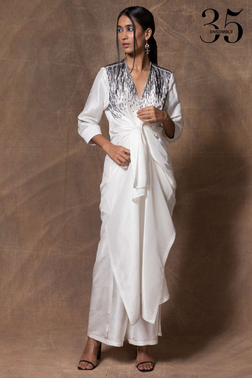 トップス (im) perf.Silk Drape Knit / White imperf 115ske18-1.jpg