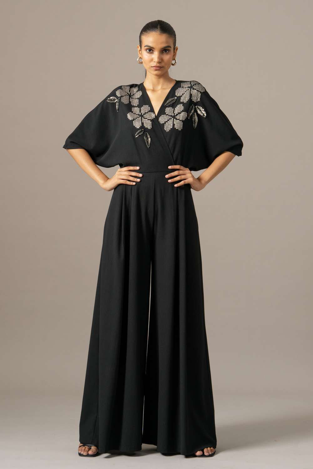 Buy Namrata Joshipura Soft Black Jersey Jumpsuits