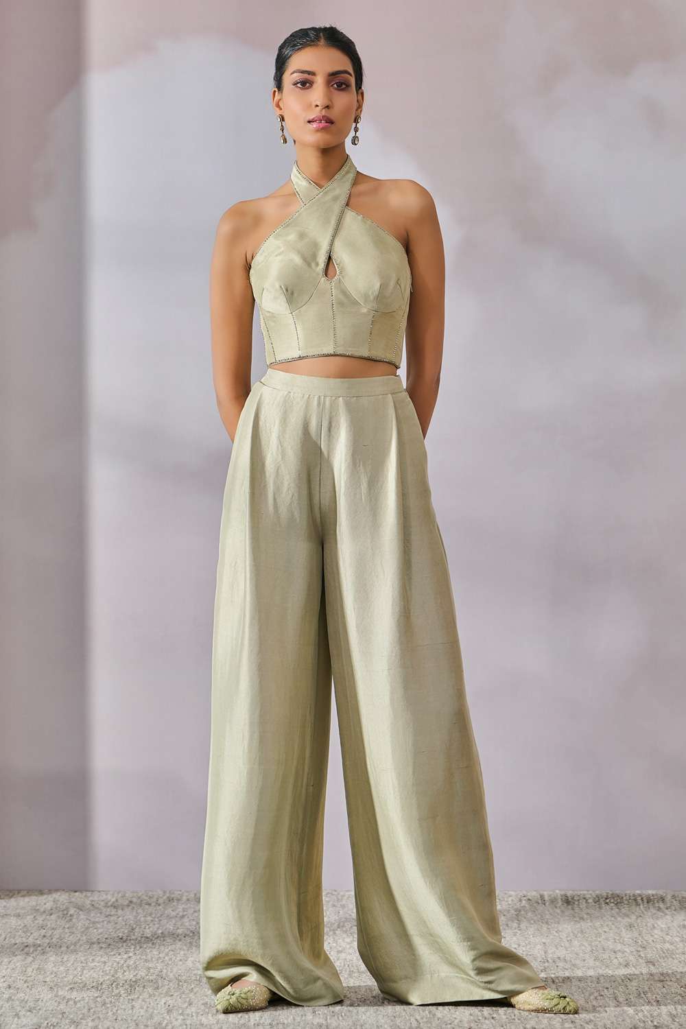 TARUN TAHILIANI シルク ブラウス TARUN TAHILIANI シルク ブラウス