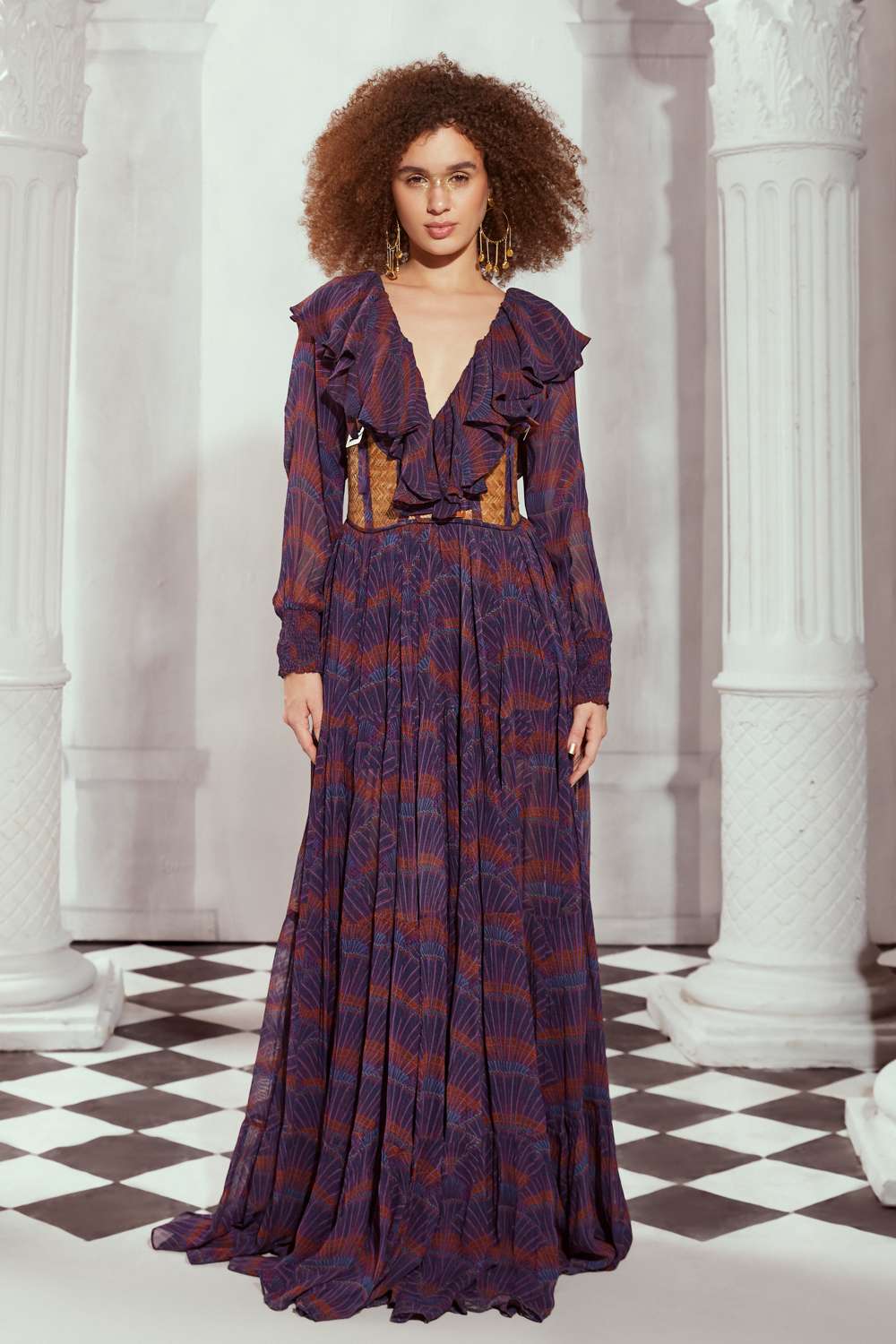 【るり】Acka sheer melt sleeve dress 7424nm33-1.jpg