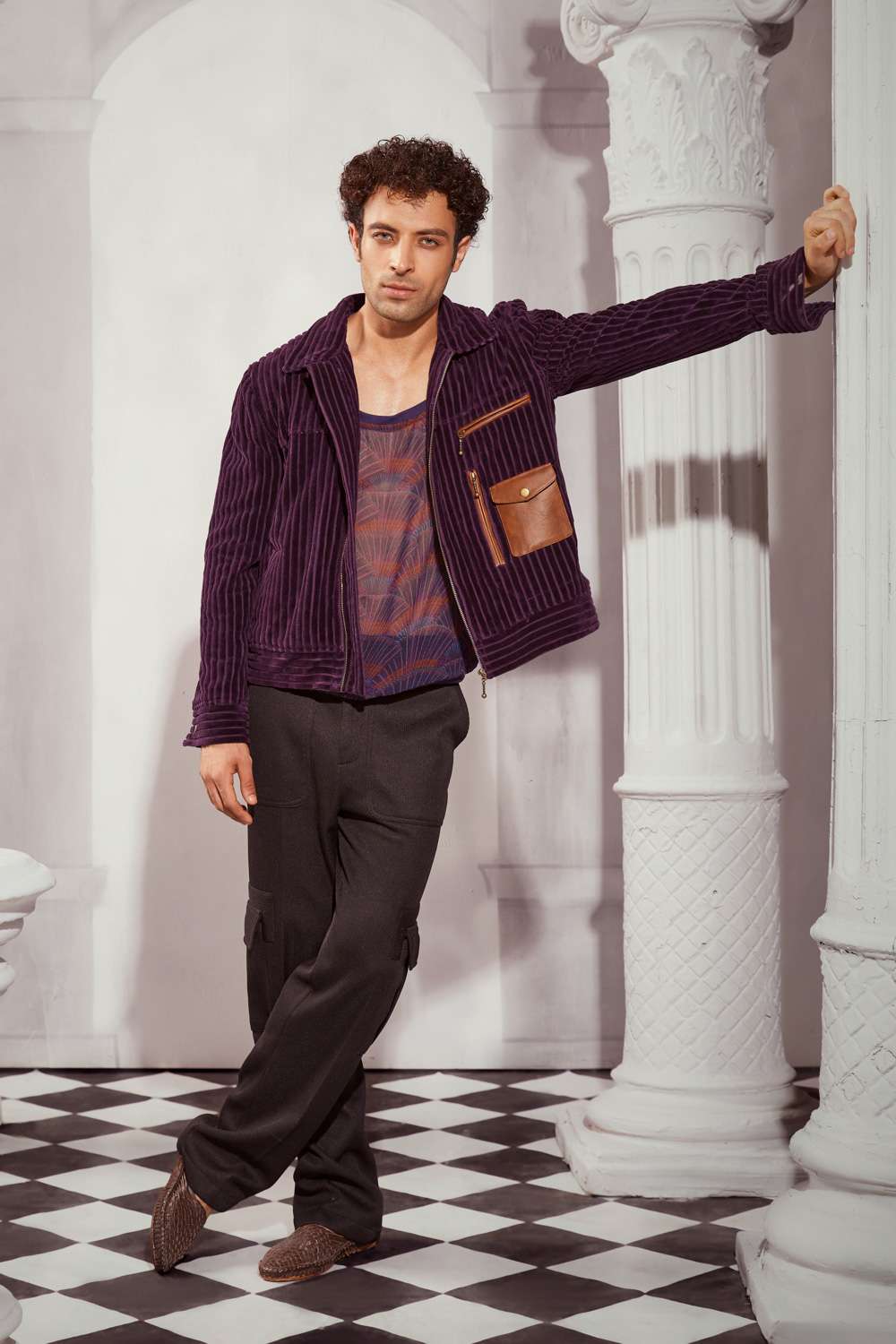 Buy Nikita Mhaisalkar Men Soft Purple CORDUROY Outer Wear