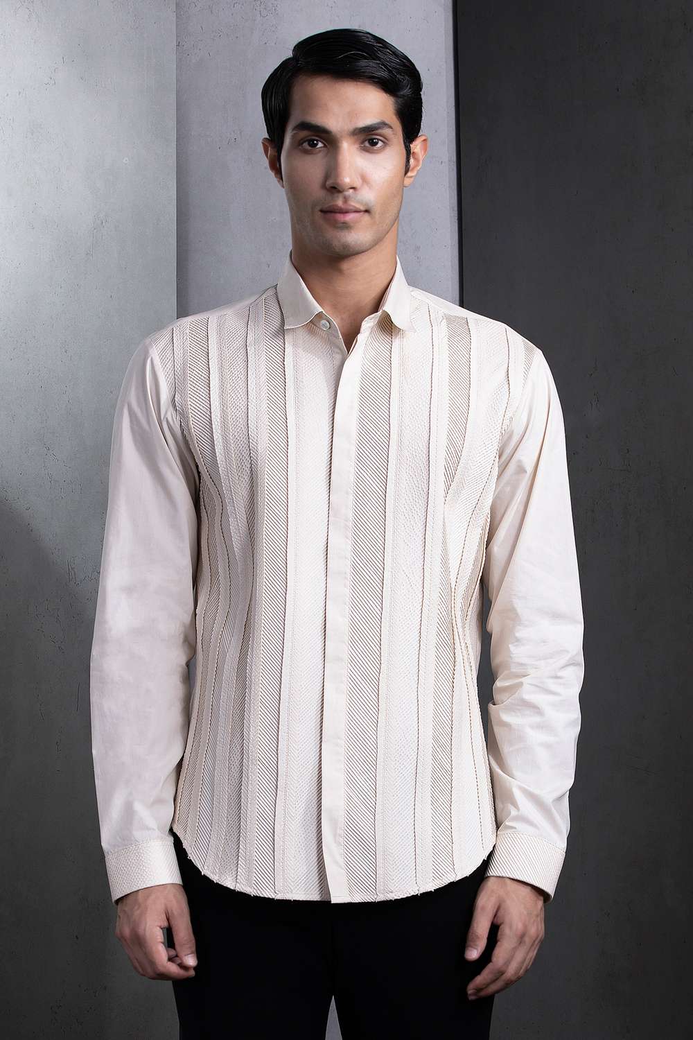 トップス INDIA INDUSTRY PIN TUCK SHIRTS INDIA INDUSTRY PIN TUCK SHIRTS