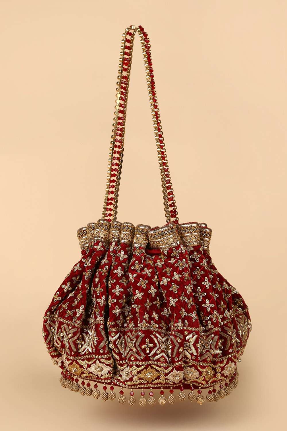 Odette Green Pearl Embellished Bridal Potli Bag: Buy Odette Green Pearl  Embellished Bridal Potli Bag Online at Best Price in India | Nykaa