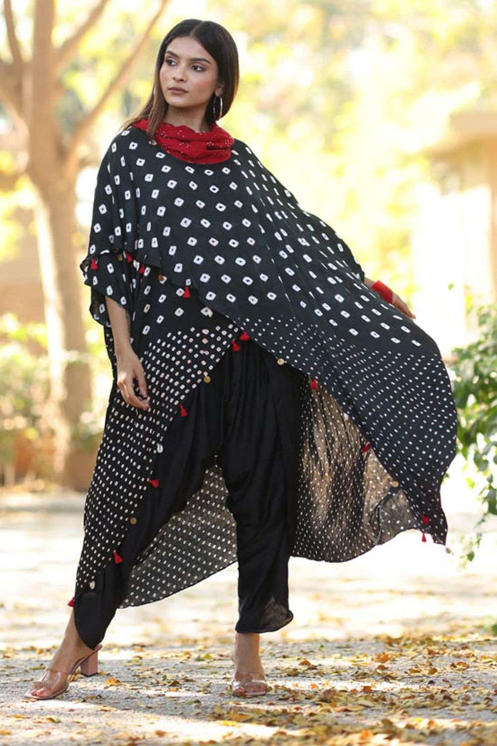 Buy Dyelogue by Rachita Parekh Soft Black MODAL SILK HANDMADE