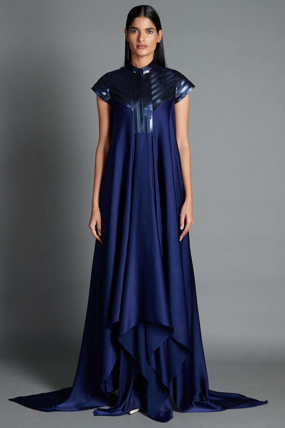 Buy Amit Aggarwal Soft Crinkled chiffon Gowns