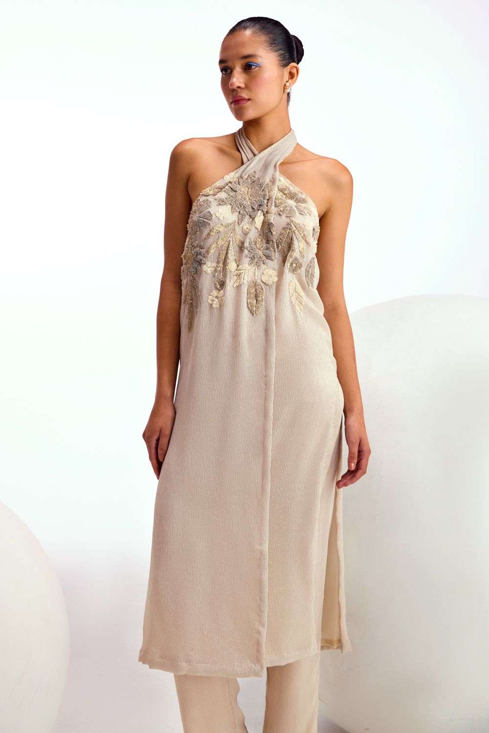 Buy Namrata Joshipura Soft Shimmer Chiffon Floral Hand & Machine