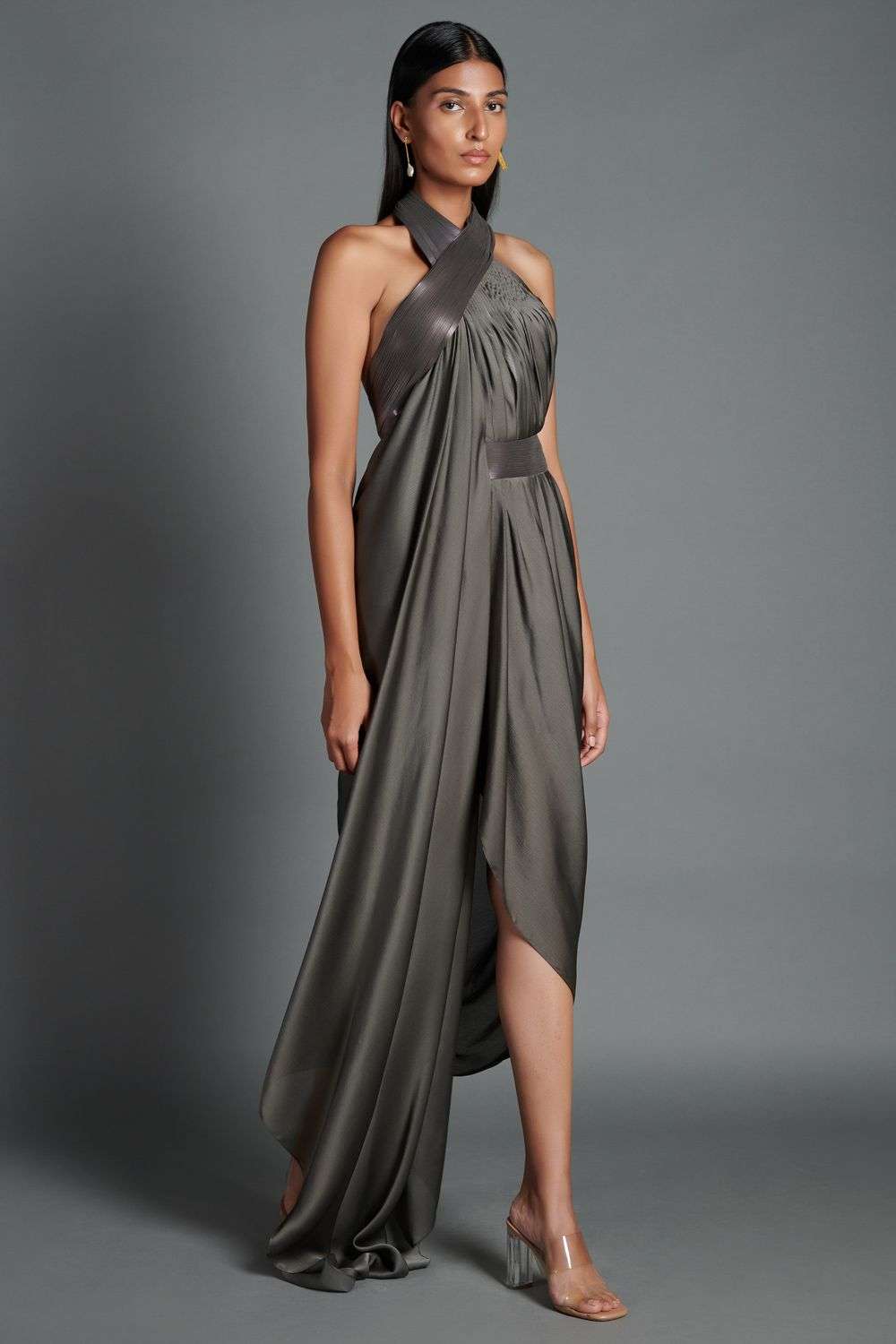 Buy Amit Aggarwal Soft Crinkled chiffon, nylon jersey Dresses