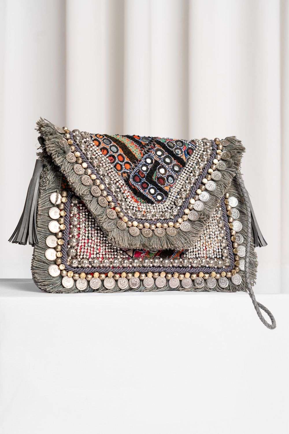 Banjara Embroidery Cotton Clutch Bag Banjara Clutch Bag, Boho