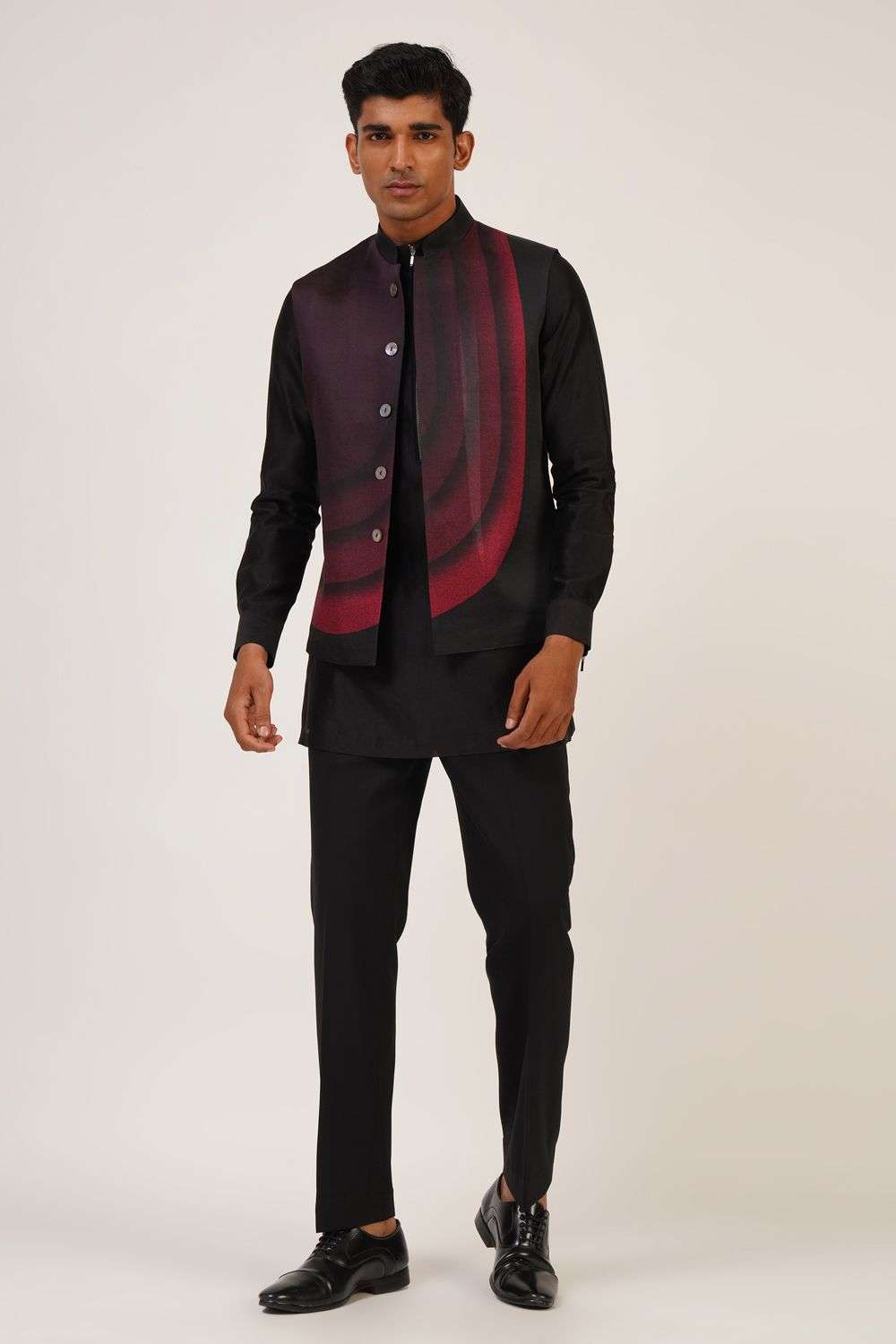 Pink Grey Jacket With Black Shirt Black Blazer Grey Slacks Pink