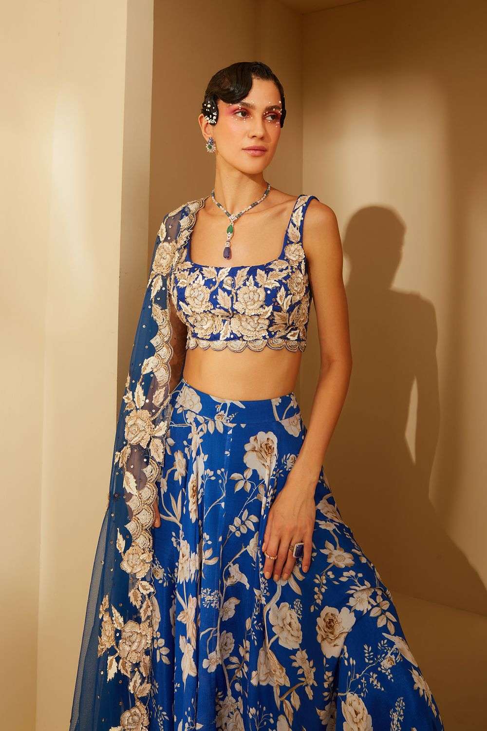 Buy Sachkiran Bimbra Soft Chiffon, Organza Net Machine Hand