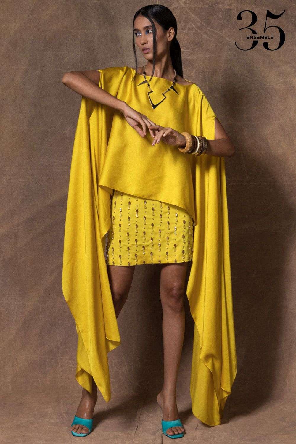 Yellow cape top discount