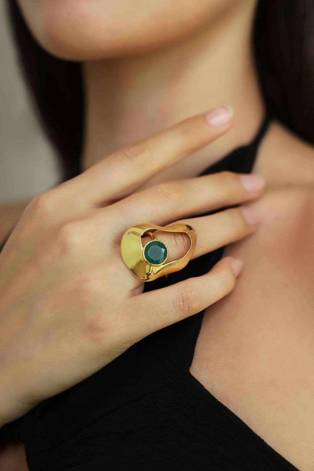 Pure Ring In 22K Gold Plating