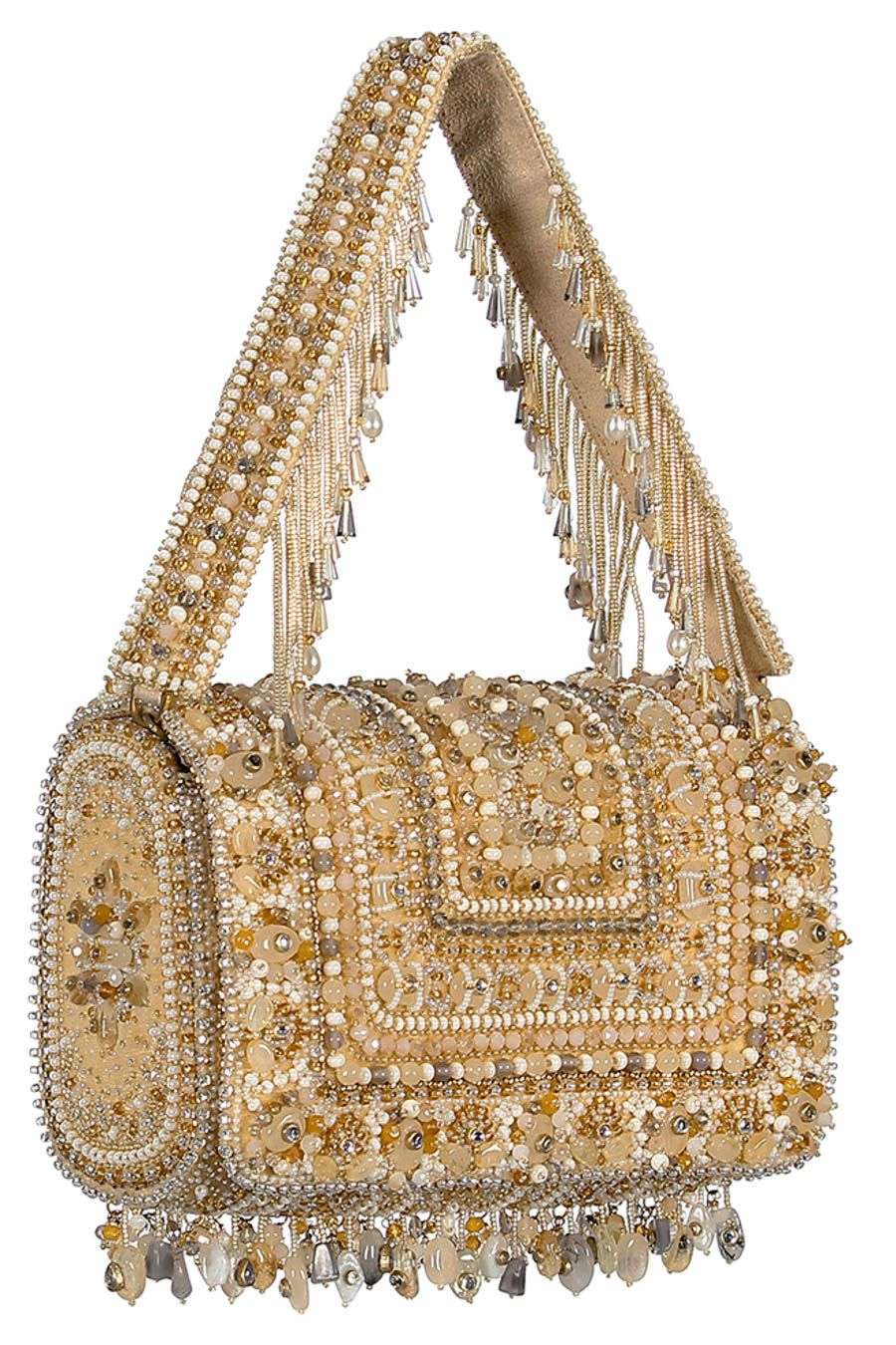 Buy a k agencies Women Gold Hand-held Bag Golden Online @ Best Price in  India | Flipkart.com