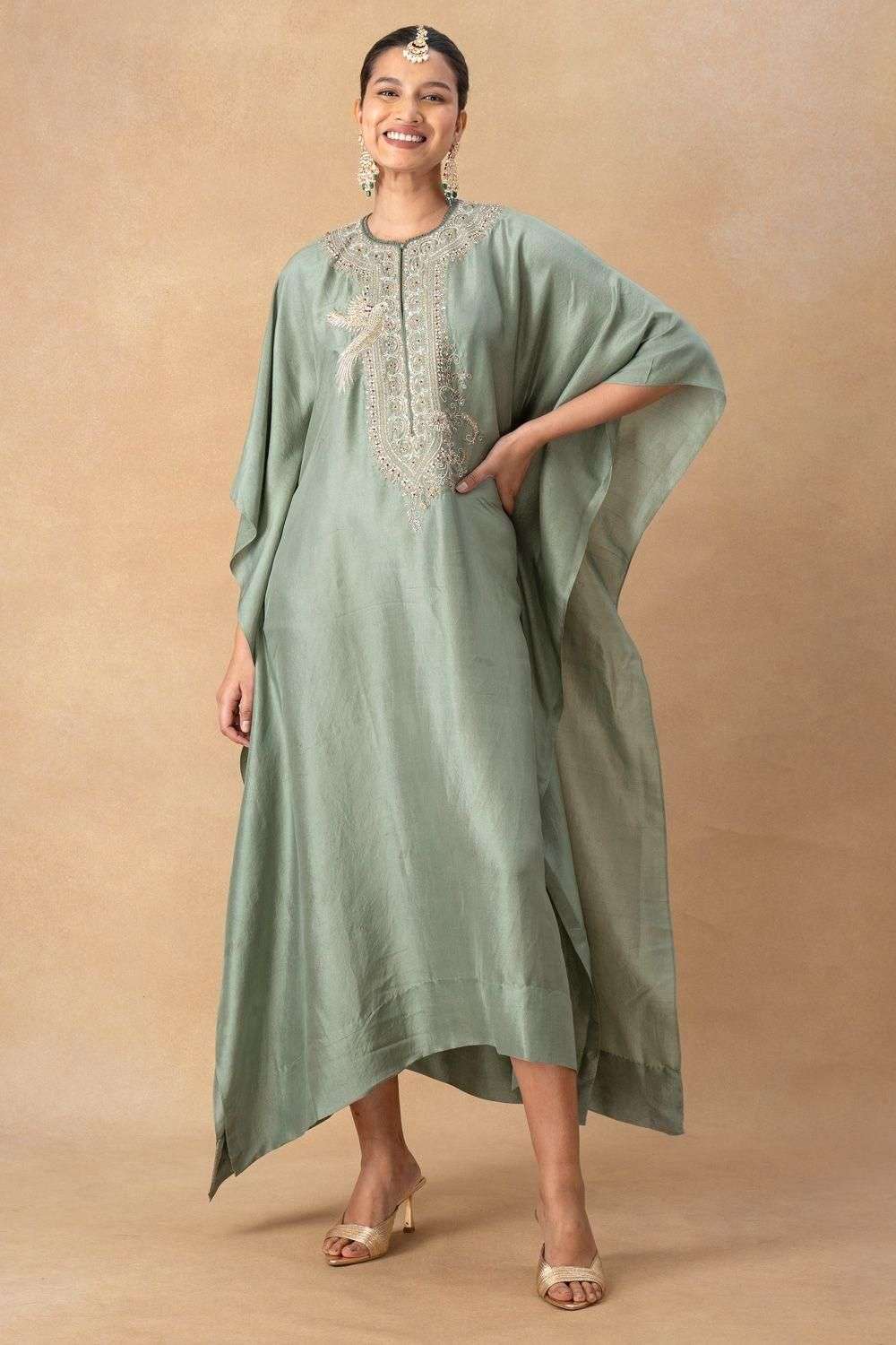 Buy Jayanti Reddy Soft Silk Kaftans