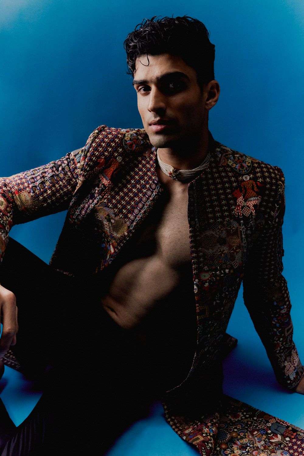 Buy Anamika Khanna Menswear Soft Multi Silk Sherwanis