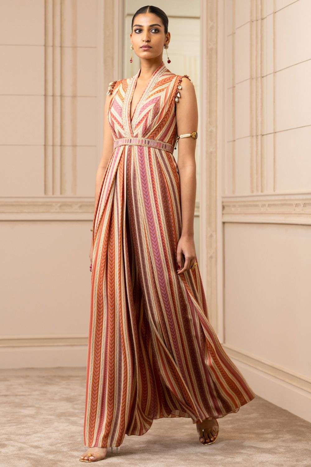 Peach Pink Arabic Prom Jumpsuit Dress With Feather Lace Ribbon And Pant  Suit 2021 Robe De Soirée Light Pink Evening Gown From Alegant_lady, $125.72  | DHgate.Com