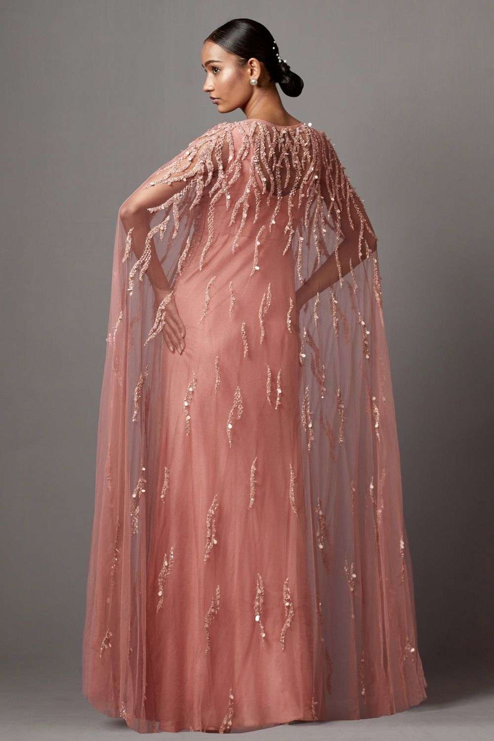 MASU ragged mini cape 24aw 24aw 【masu】ragged sequins mini cape