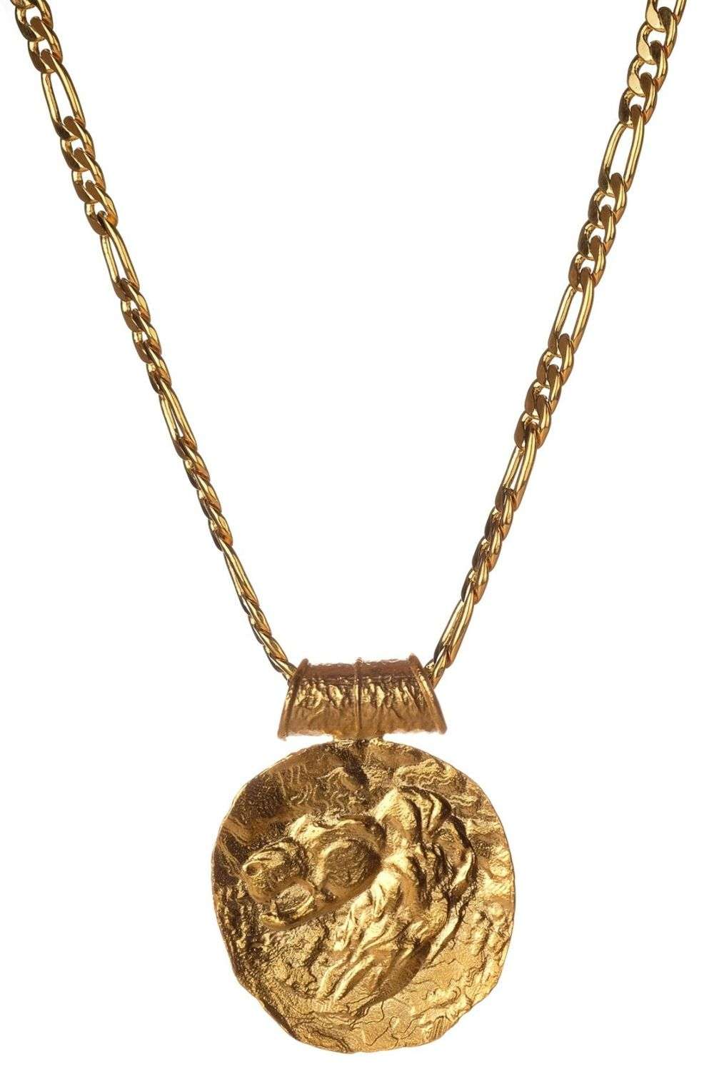 Leo zodiac figaro pendant