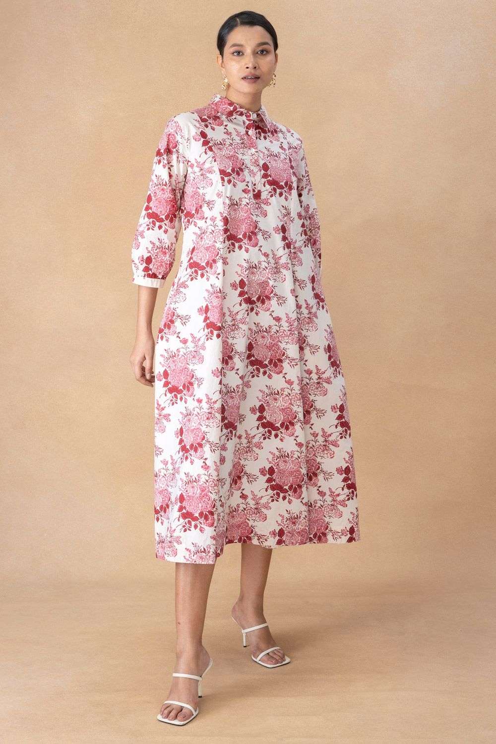 Buy Vineet Rahul Soft Ecru Chanderi Dresses