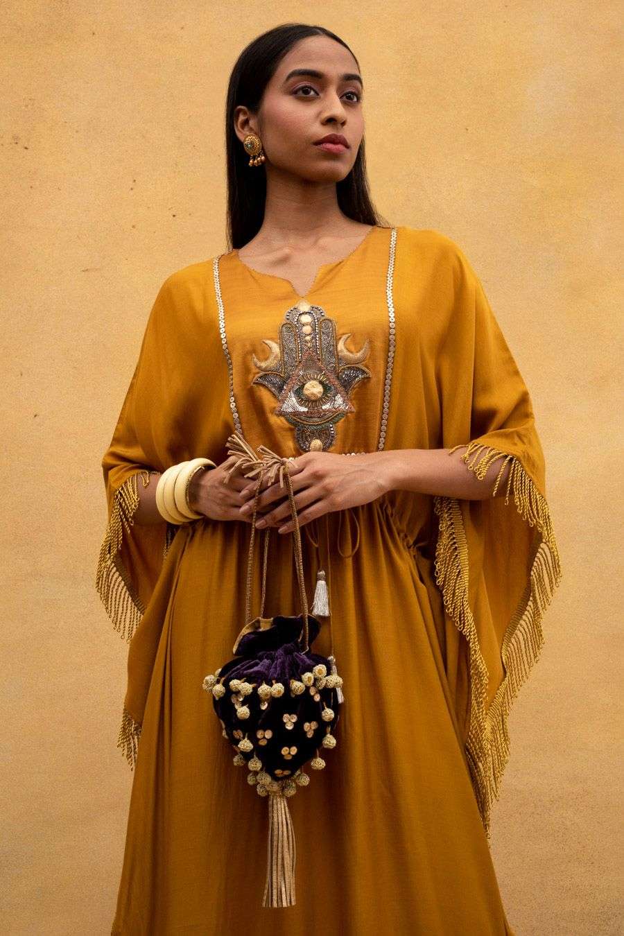 Buy Heirloom by Rara Avis Soft Purple Silk Velvet Hand Crafted Bags
