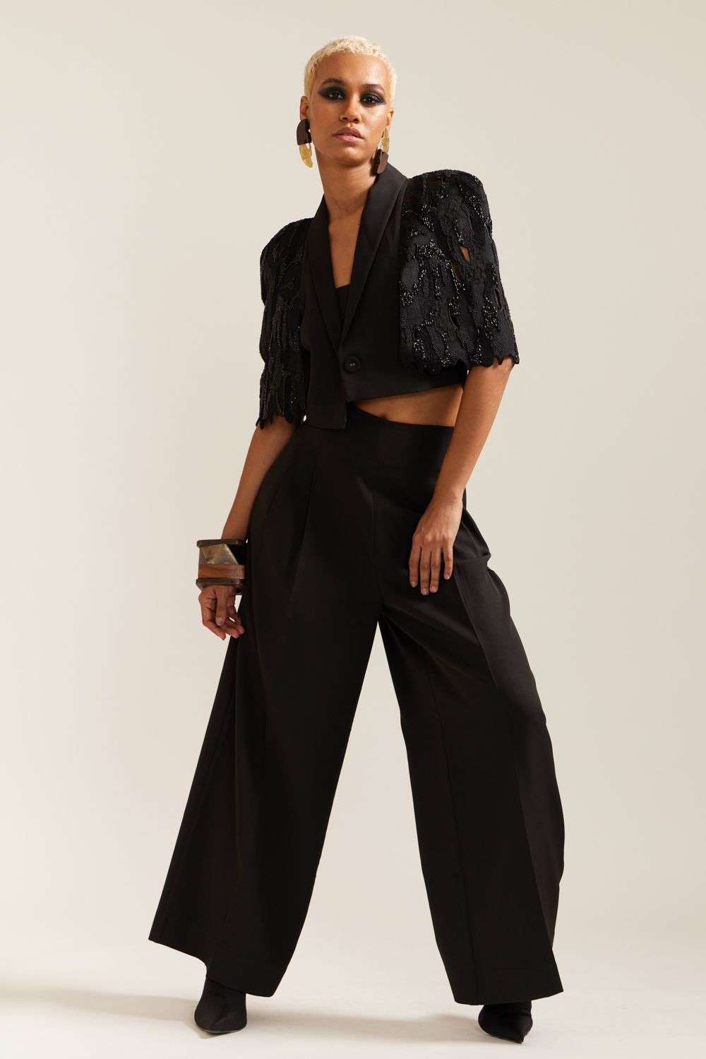 Cropped Blazer Black Blazer Coord Lings Co Coordinates Trouser