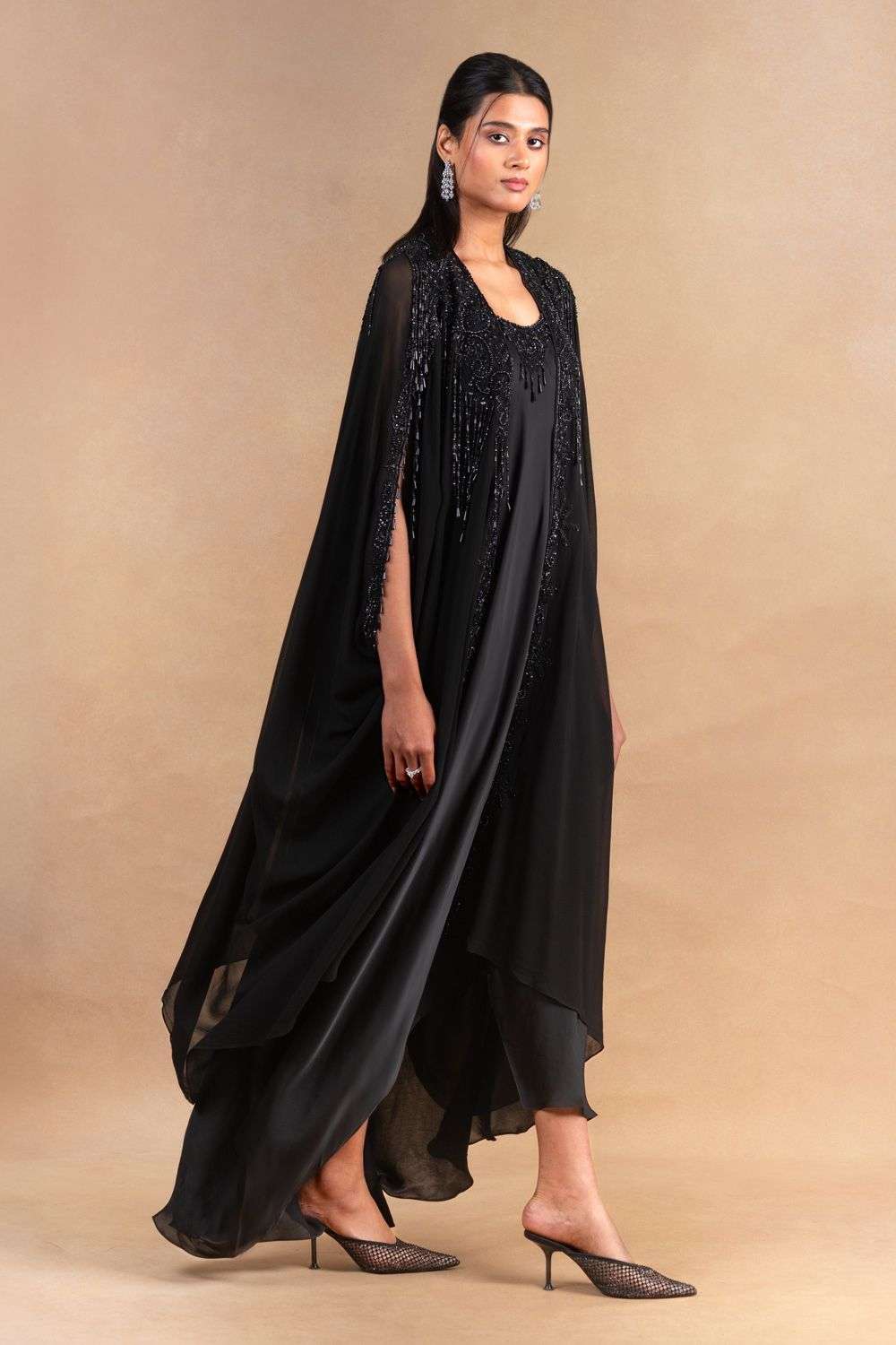 L'or Cape collar Dress スーツ・フォーマル・ドレス L'or Cape collar