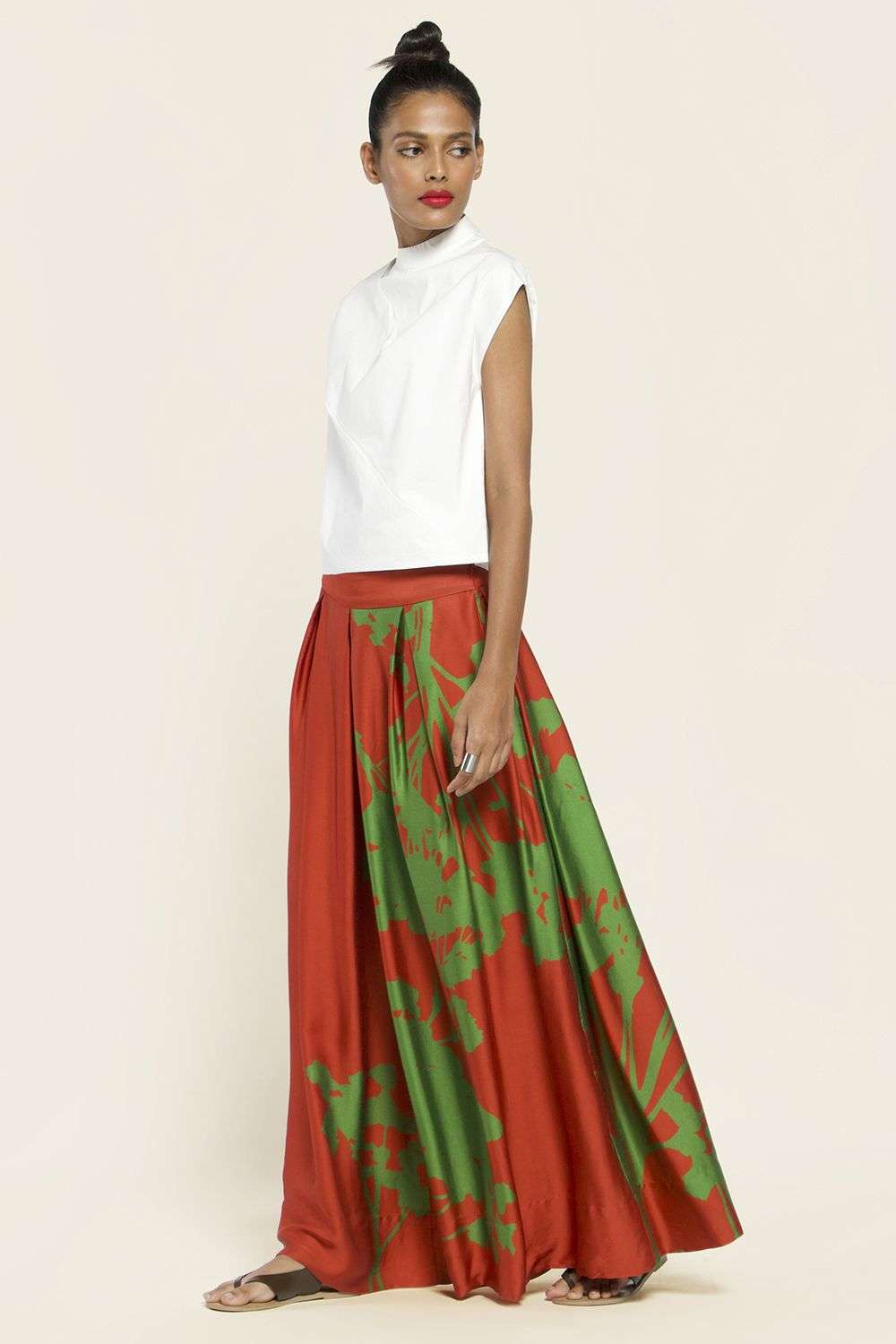 Box best sale pleated palazzo