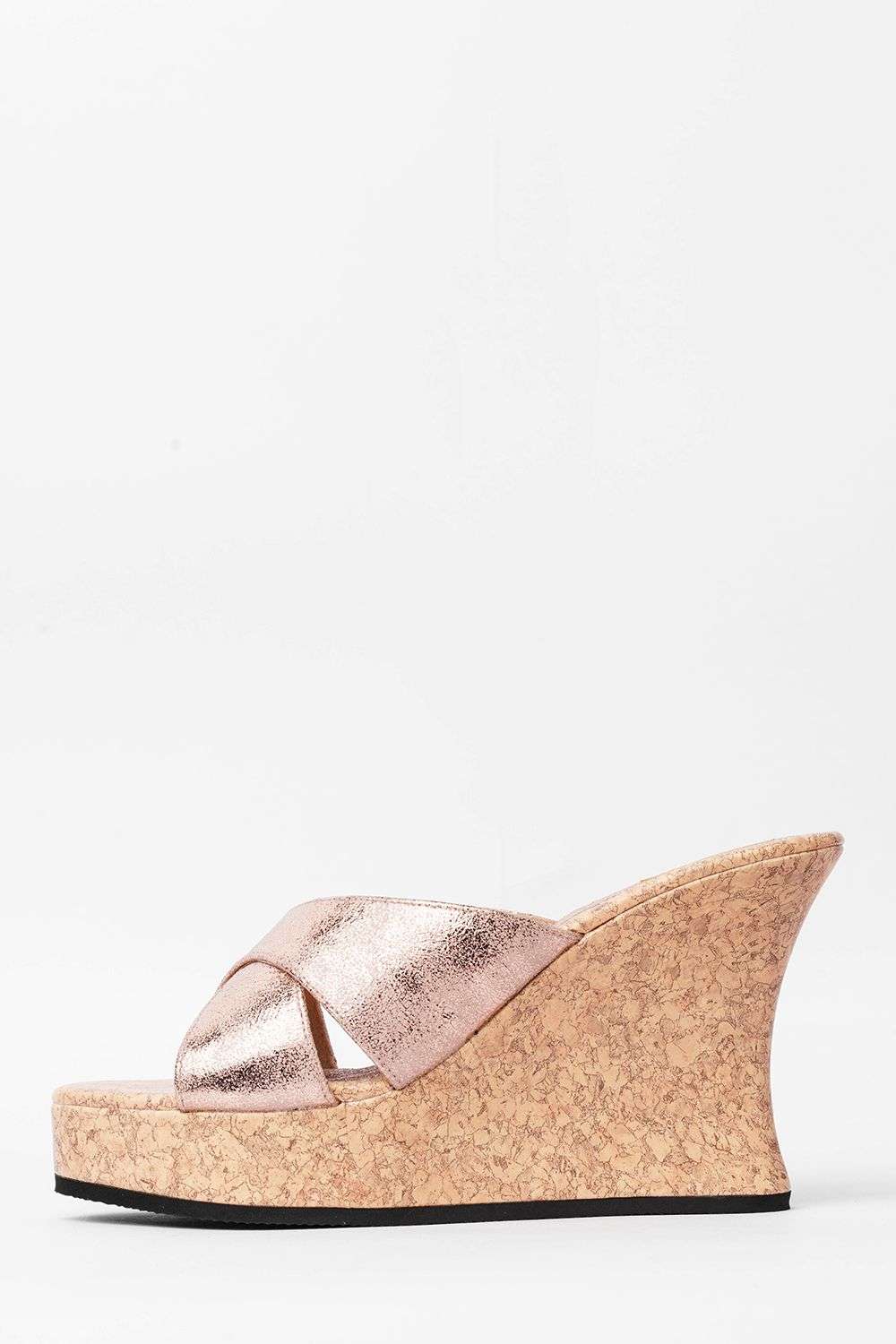 Buy Lipsy Rose Gold Regular Fit Elastic Low Wedge Espadrille Sandal from  Next India