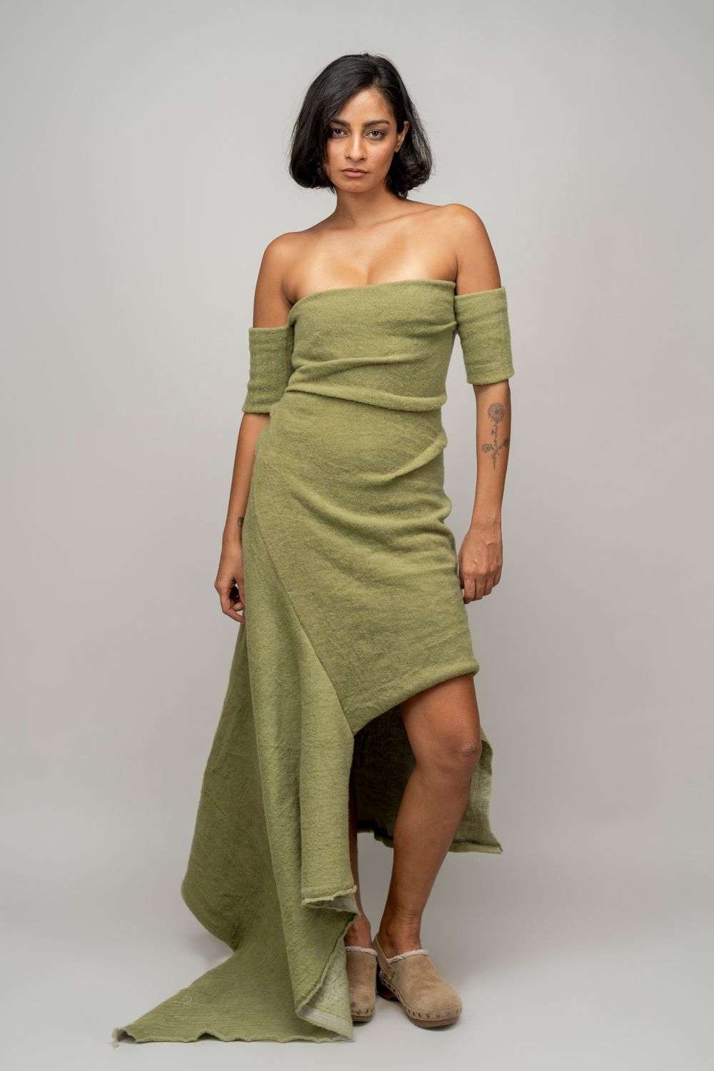 Emerald Green Winter Long Wool Dress 3175 Emerald Green Winter Long Wool Dress 3175