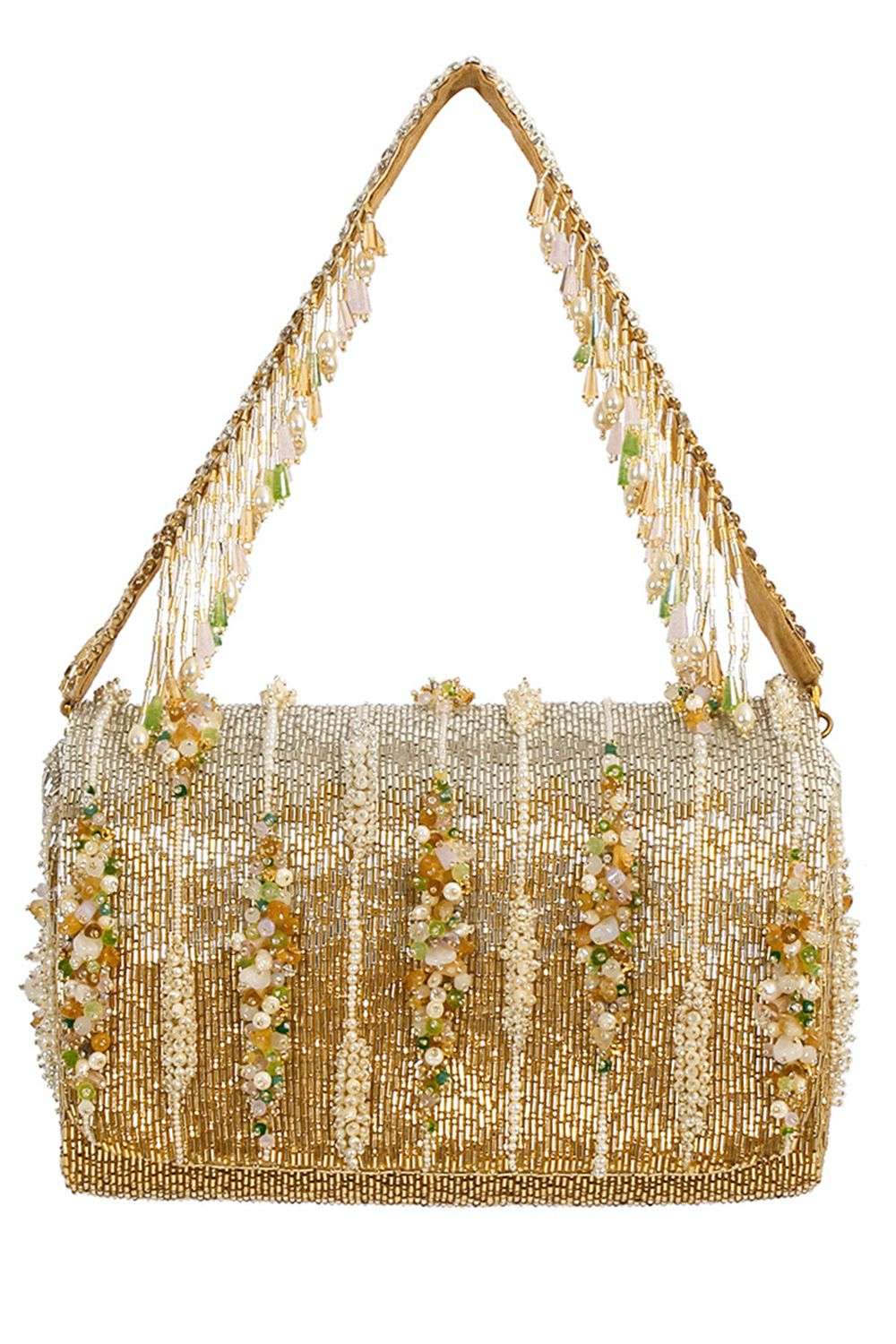 Buy Lovetobag Soft Gold Satin, Lining Suedette Bags