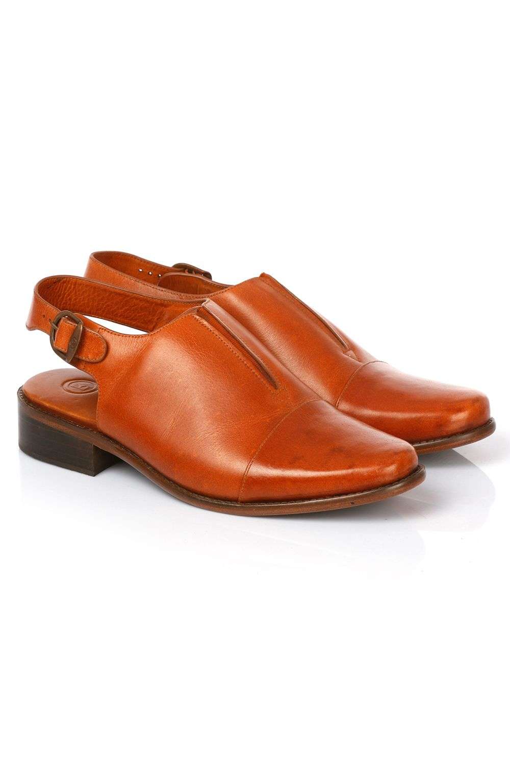Buy PRATAP Soft Brown Genuine leather Footwear