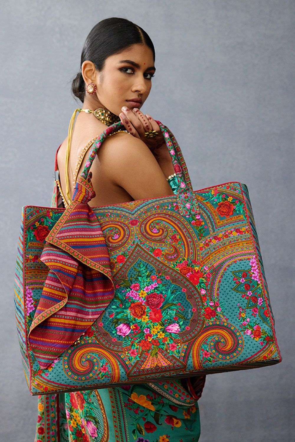 Buy Torani Soft Multi Jeni Silk Printed