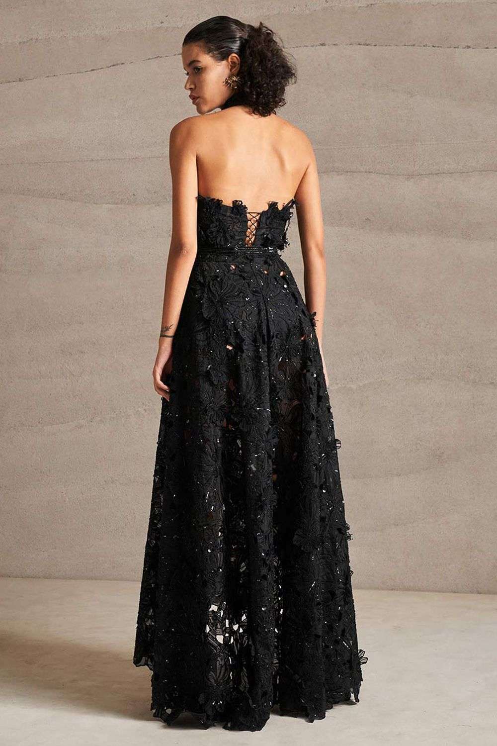 Buy Varun Nidhika Soft Black Dress: silk Organza Gowns