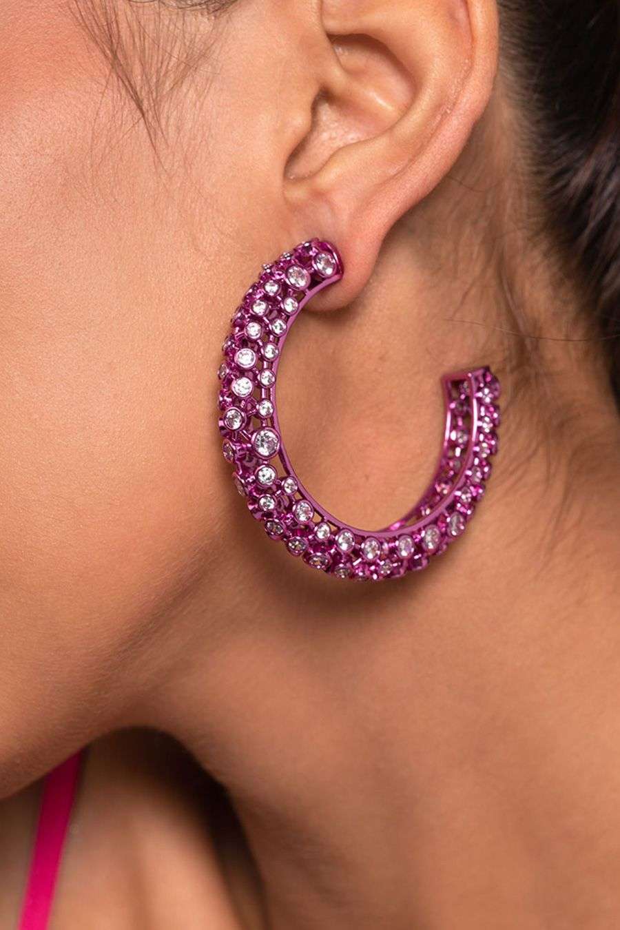 Swarovski mesh store earrings