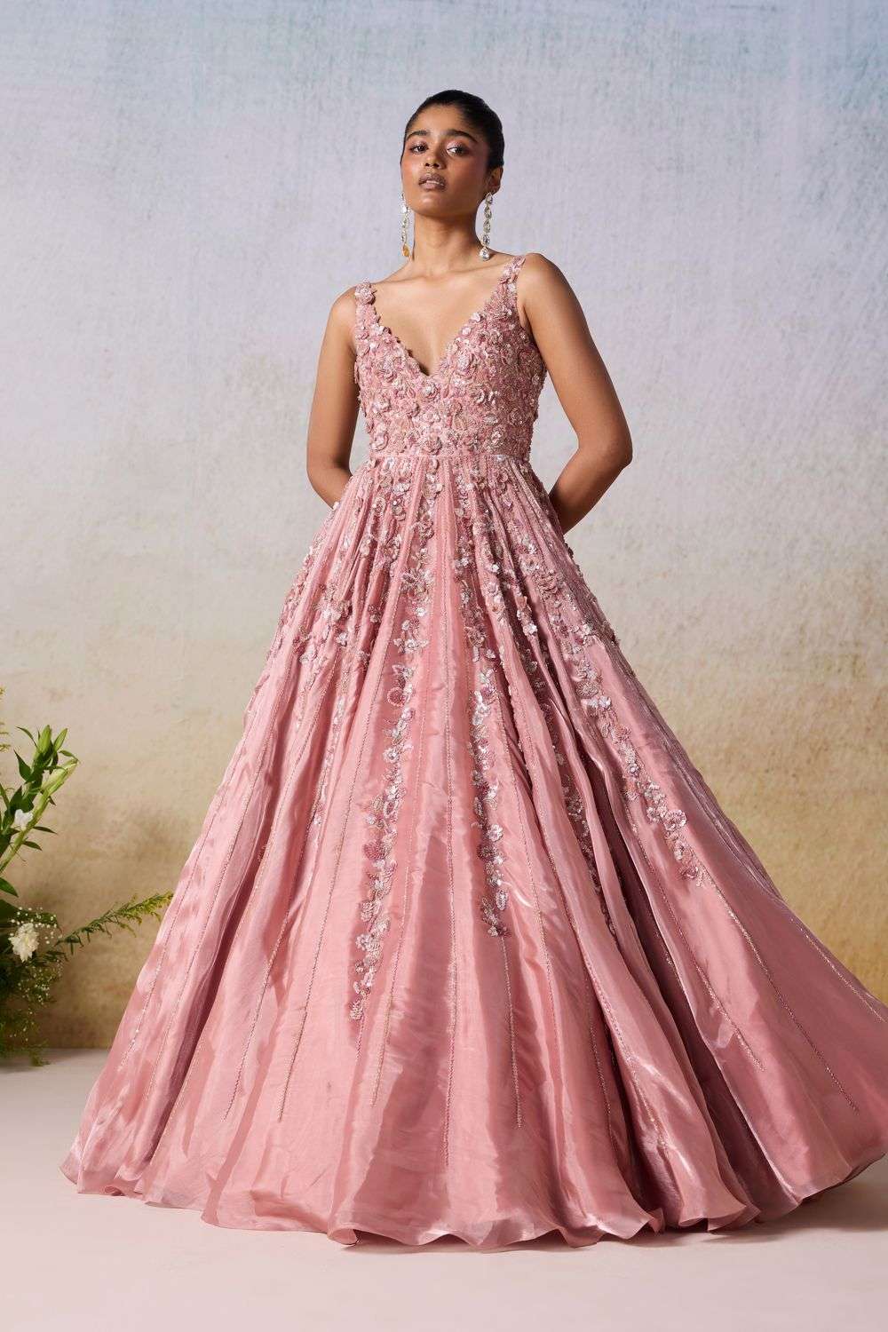 Formal Dress Old Rose Color Dress For Wedding Old Rose Color Dress