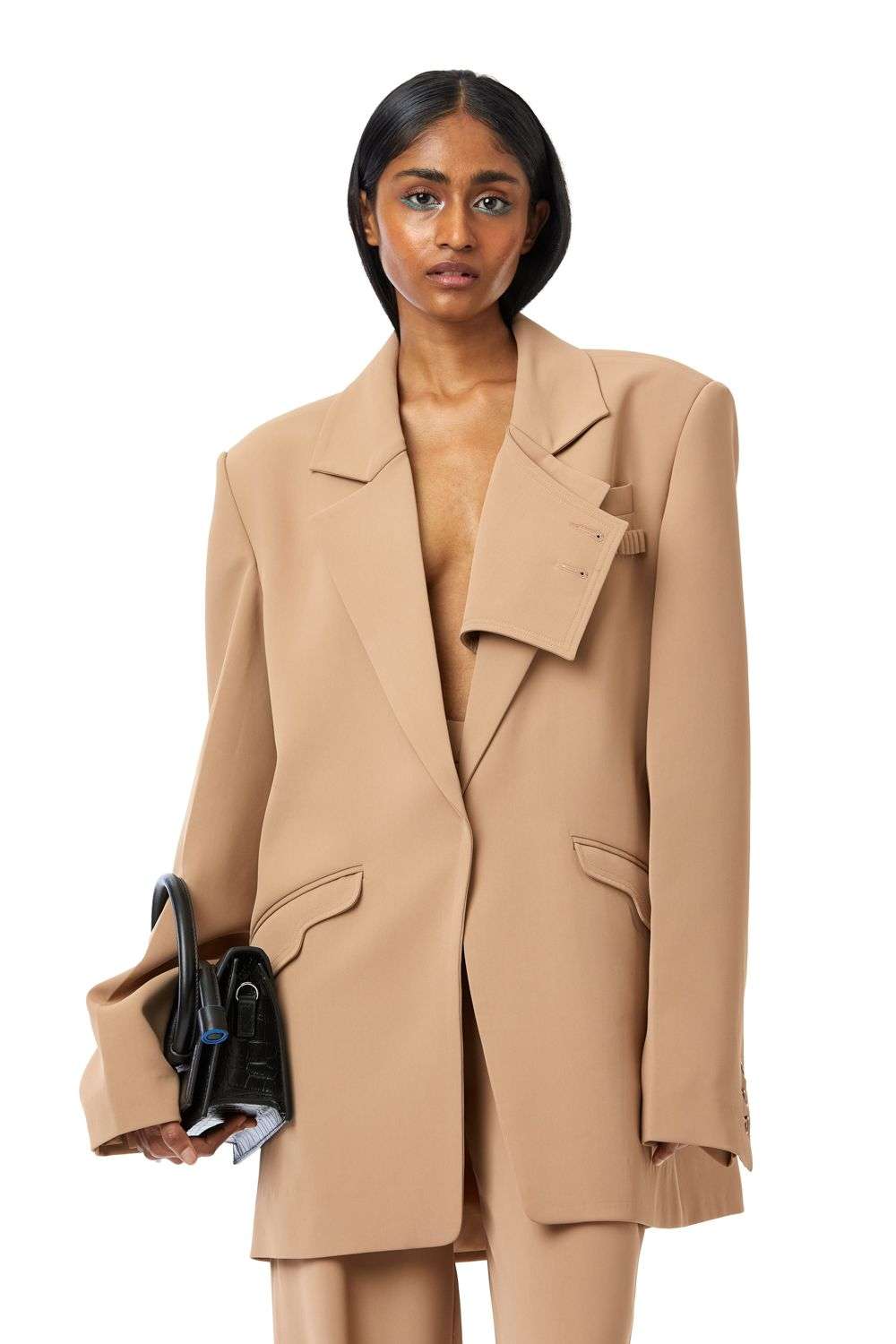 Buy Kanika Goyal Label Soft Beige Polyester Outer Wear