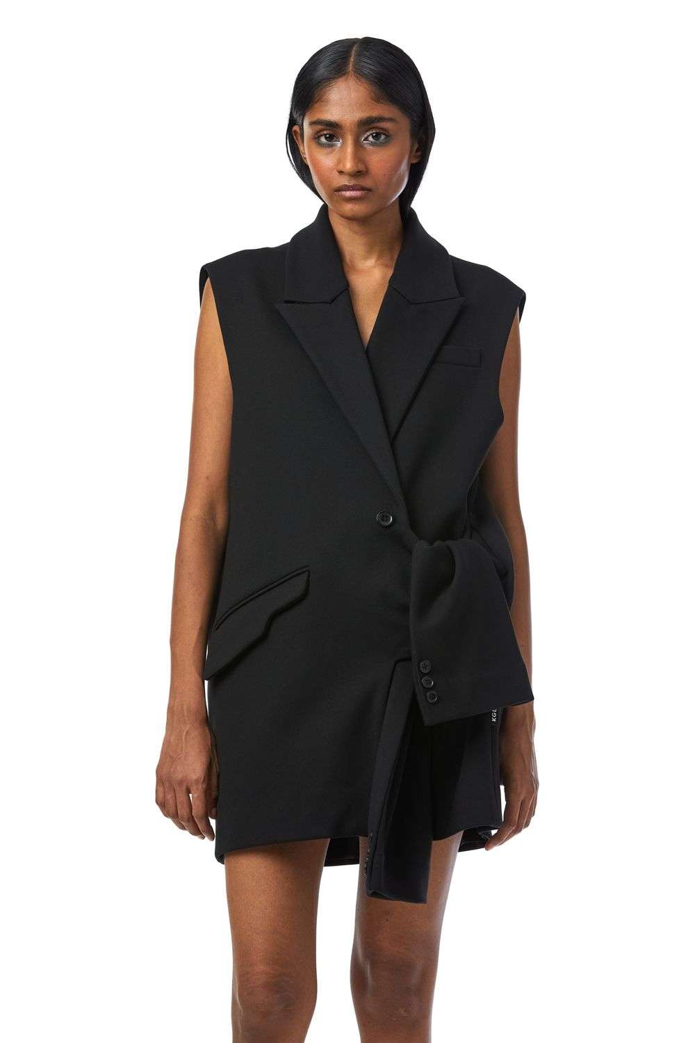 Oversized Blazer Black Sleeveless Blazer Dress Miss Selfridge Co