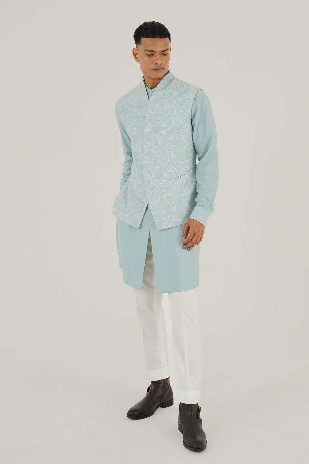 Buy Dhruv Vaish Soft Silk Waist Coats