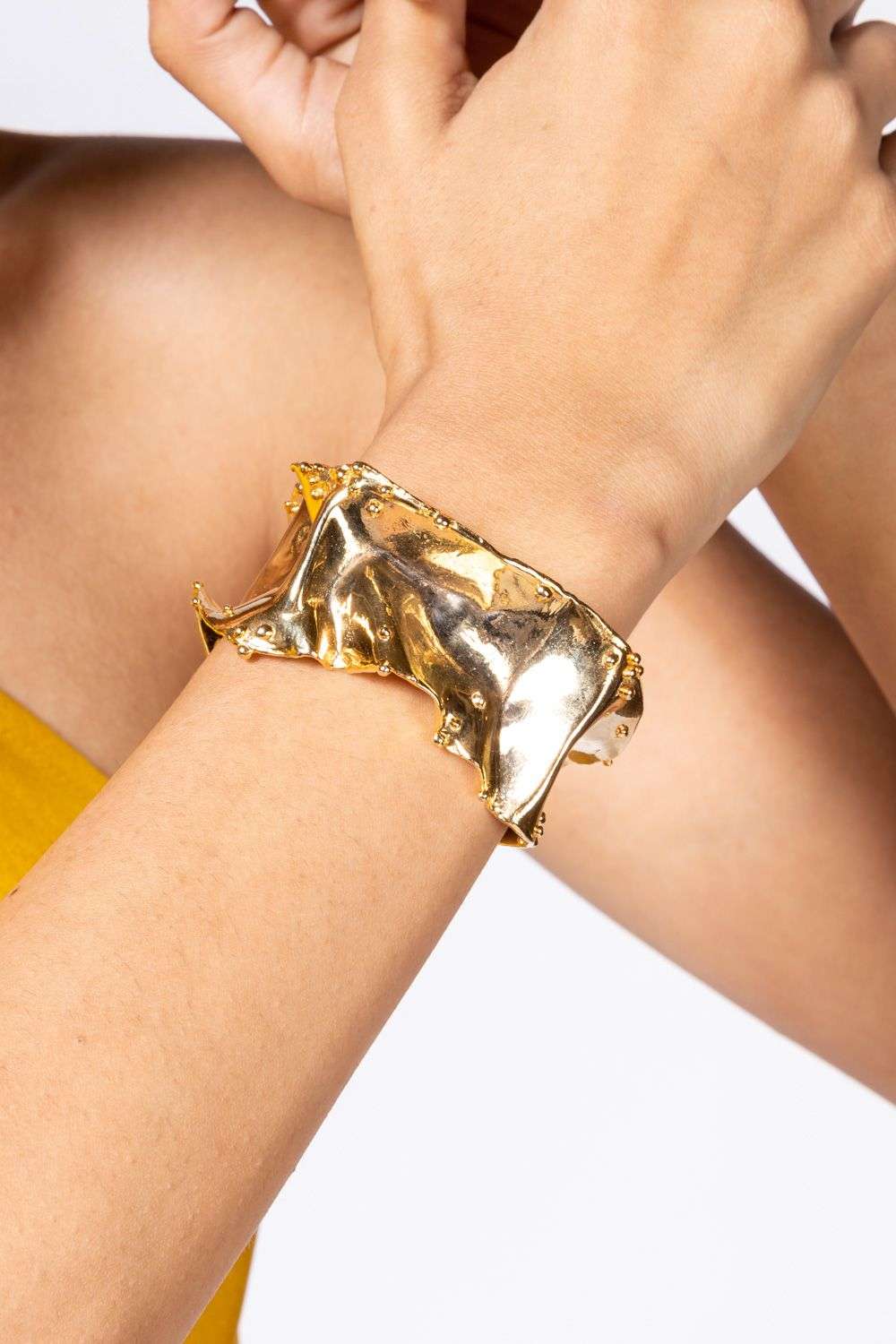Buy Studio Metallurgy Soft Gold Brass metal gold dip Bracelets
