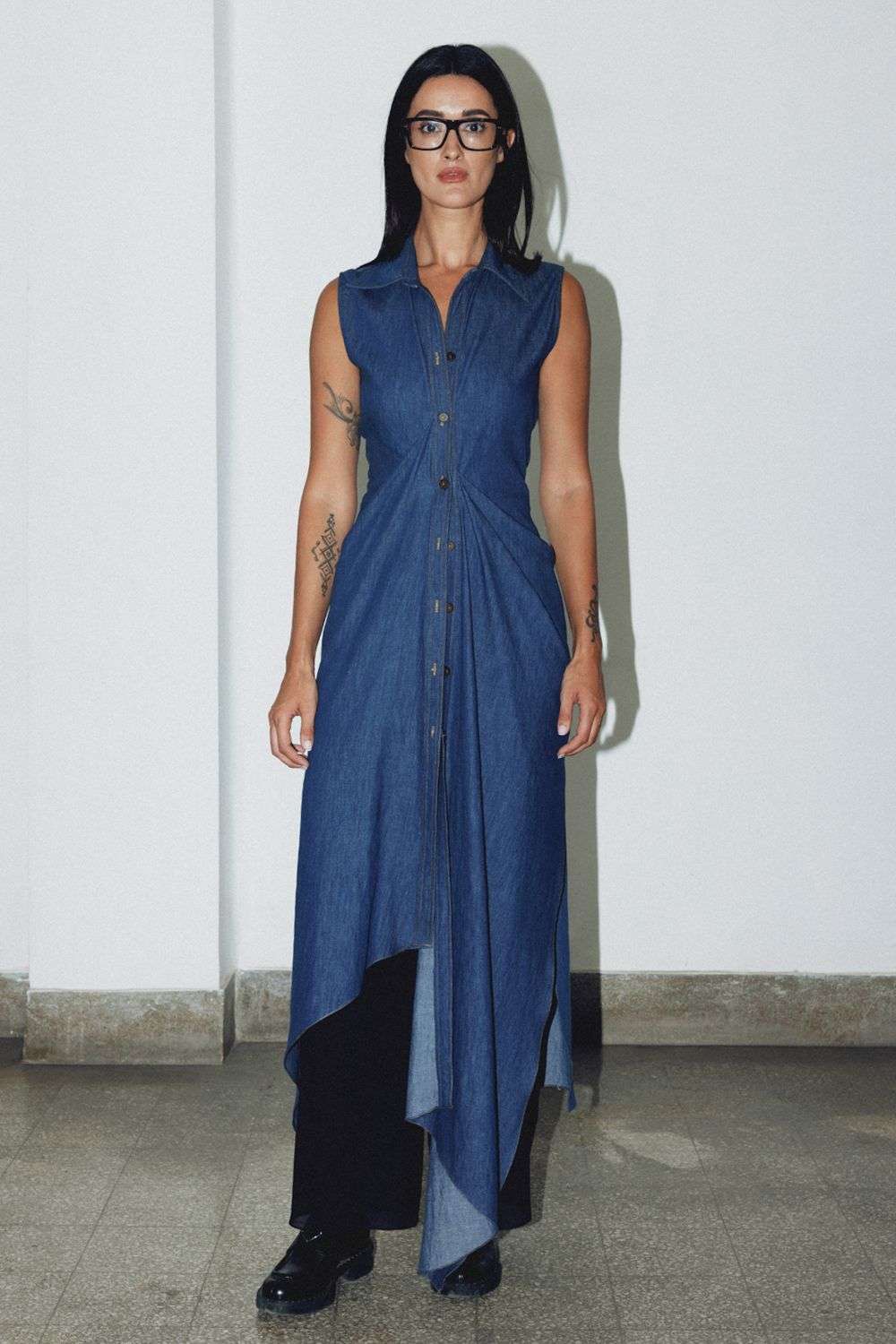 Buy REIK Soft Blue Denim Dresses