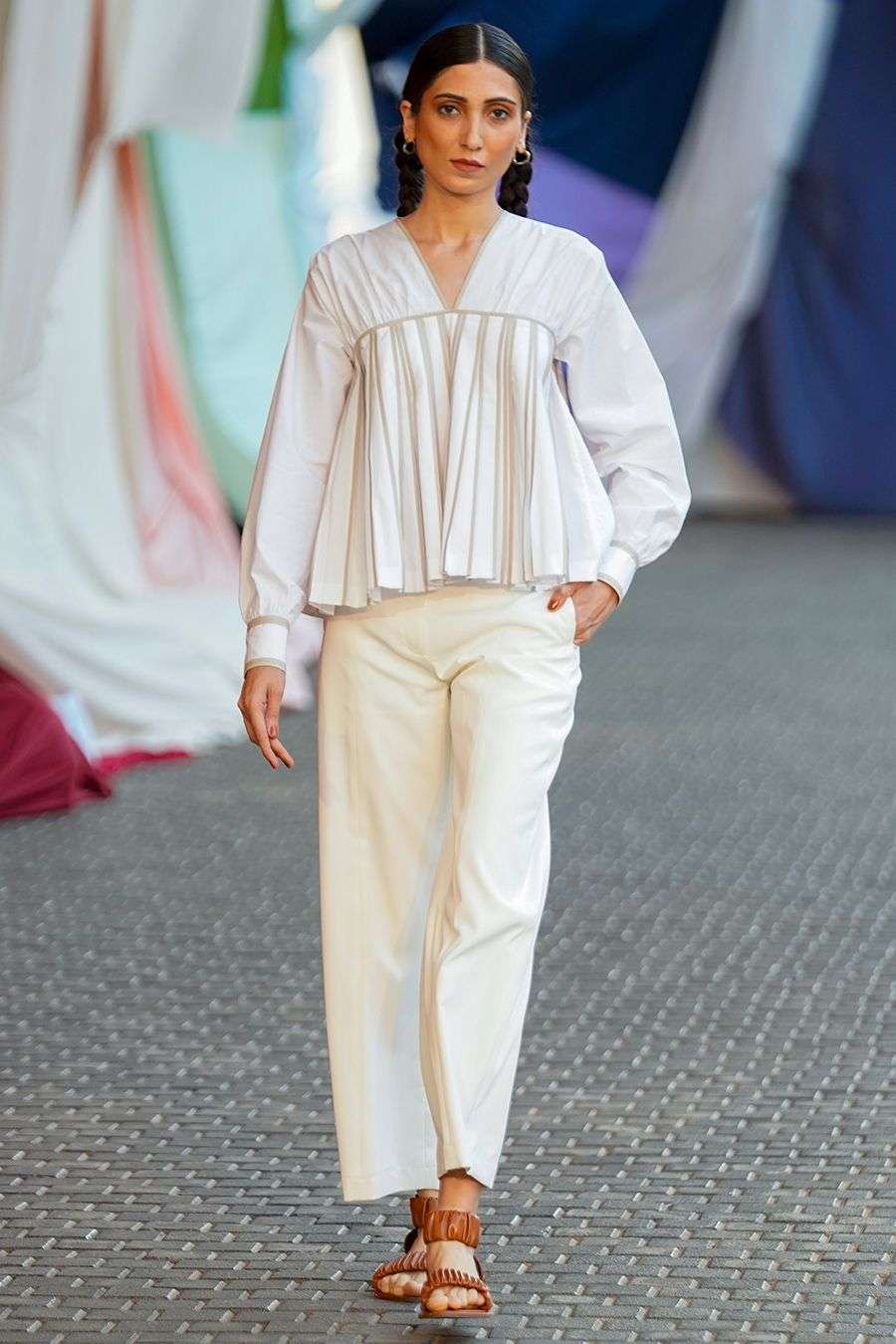 Buy Bodice Soft Ivory Cotton Tops