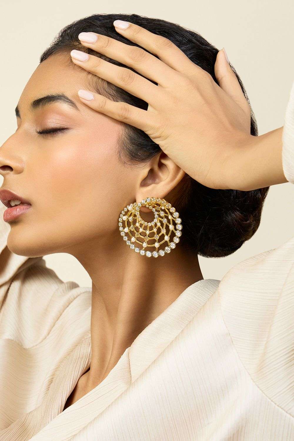 Buy Isharya Soft Gold Micron Gold Plating With E-Coating CZ