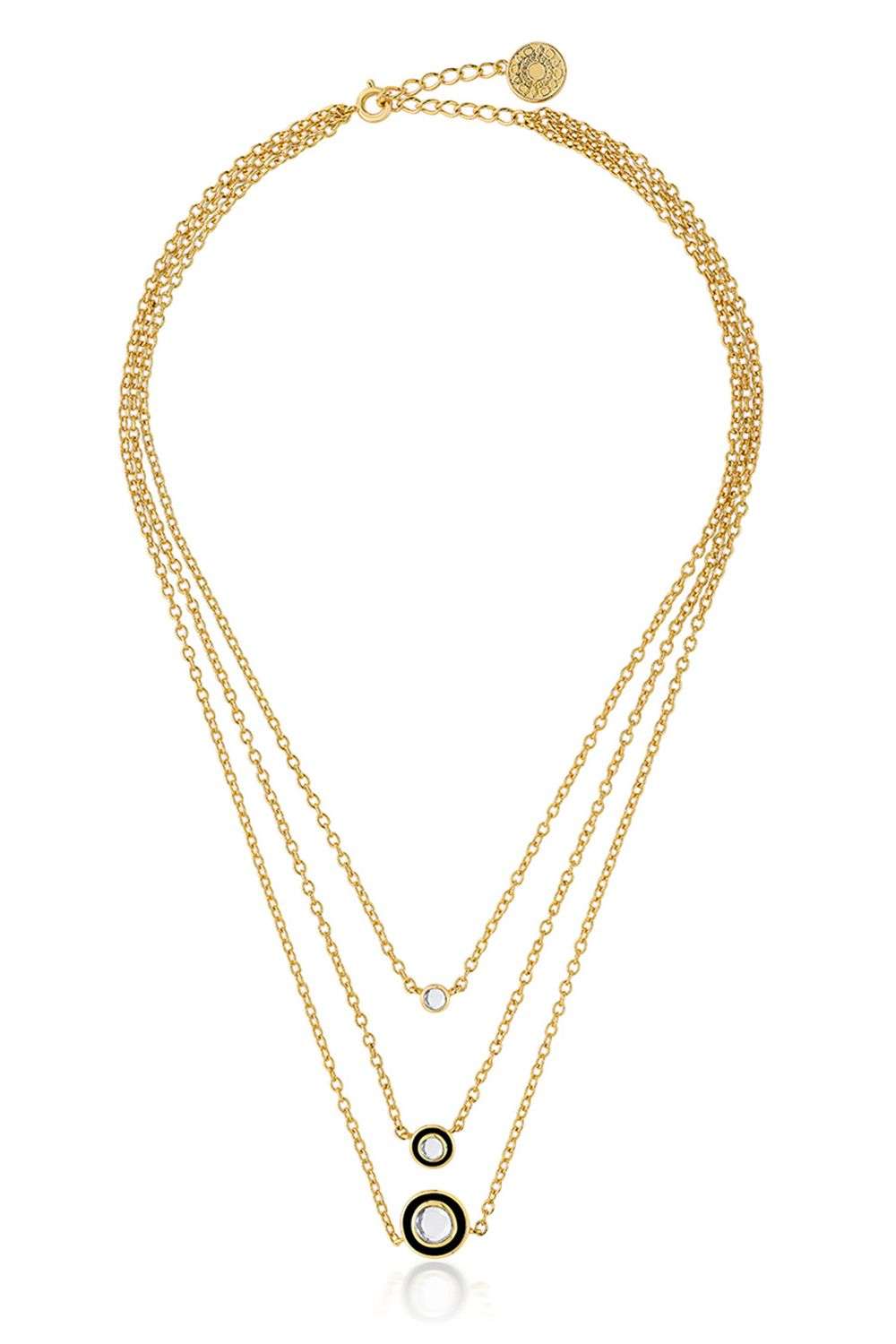 Buy Isharya Soft Multi Mirror,18Kt Gold Plating Necklaces