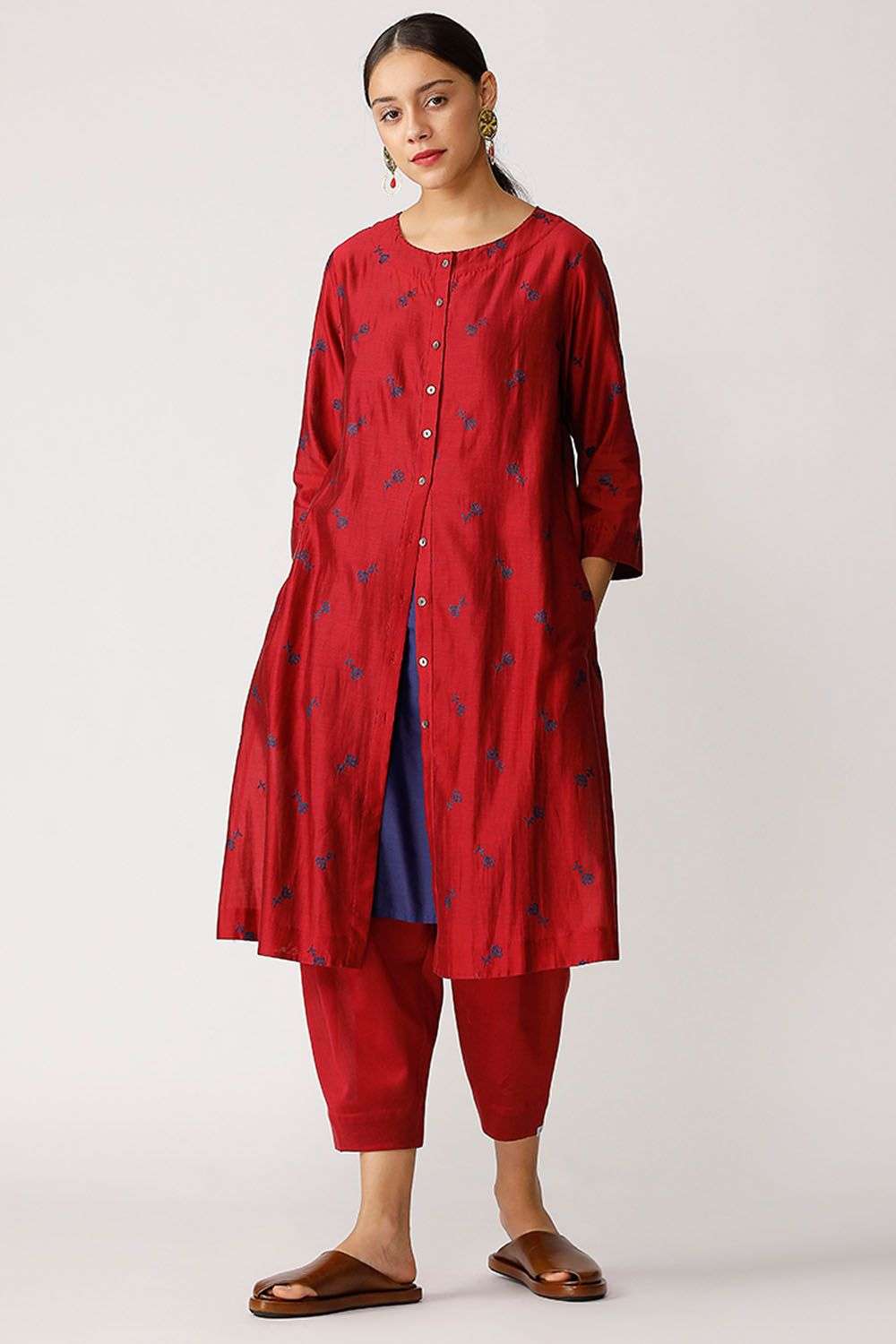 Indian Punjabi Pants Trousers Shalwar India Spring and Summer Pants  Multicolor Cotton Radish Pant Pleated Salwar - AliExpress