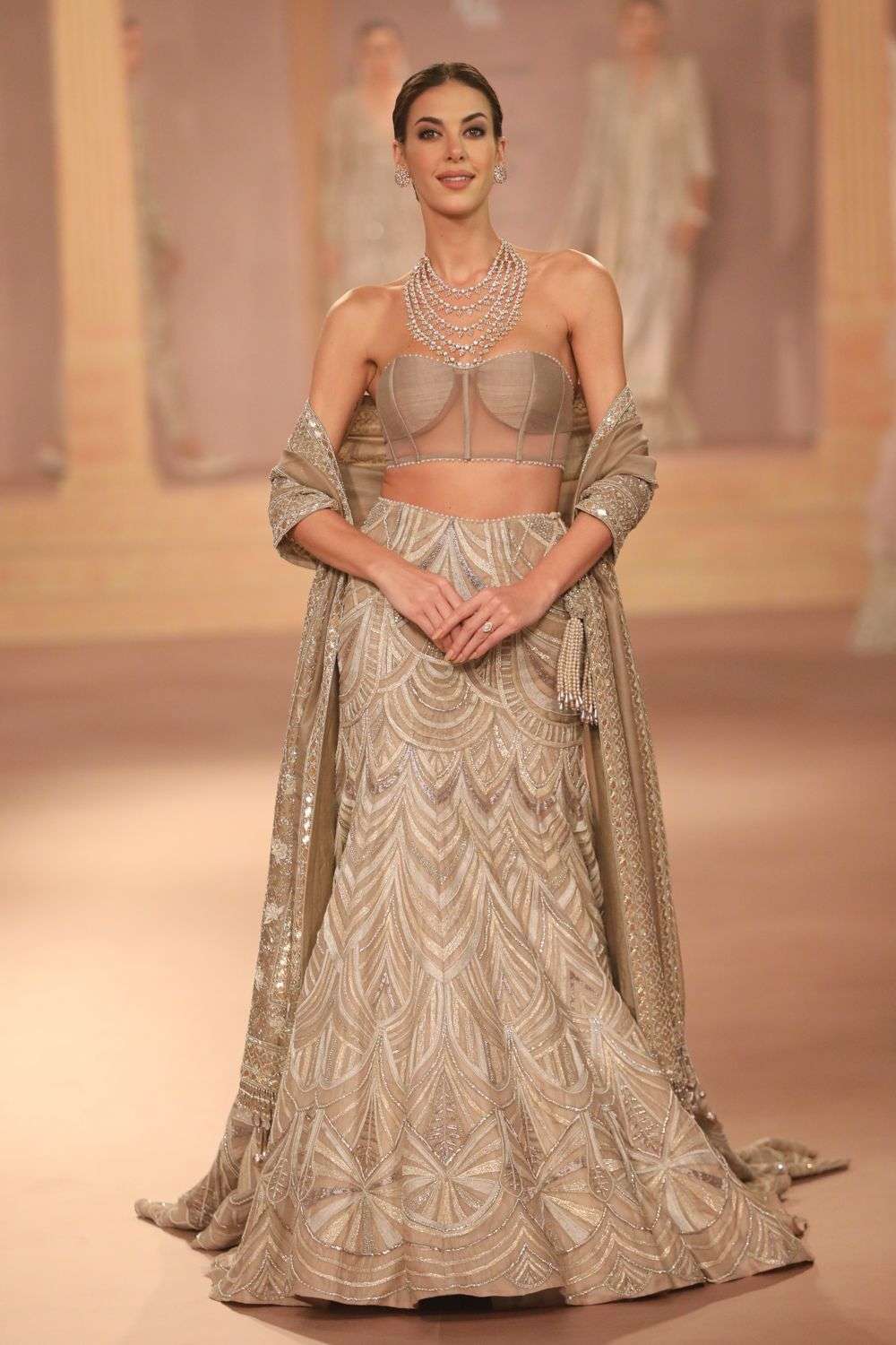 Haute Couture Tissu Takchita Haute Couture Caftan Perle Soie